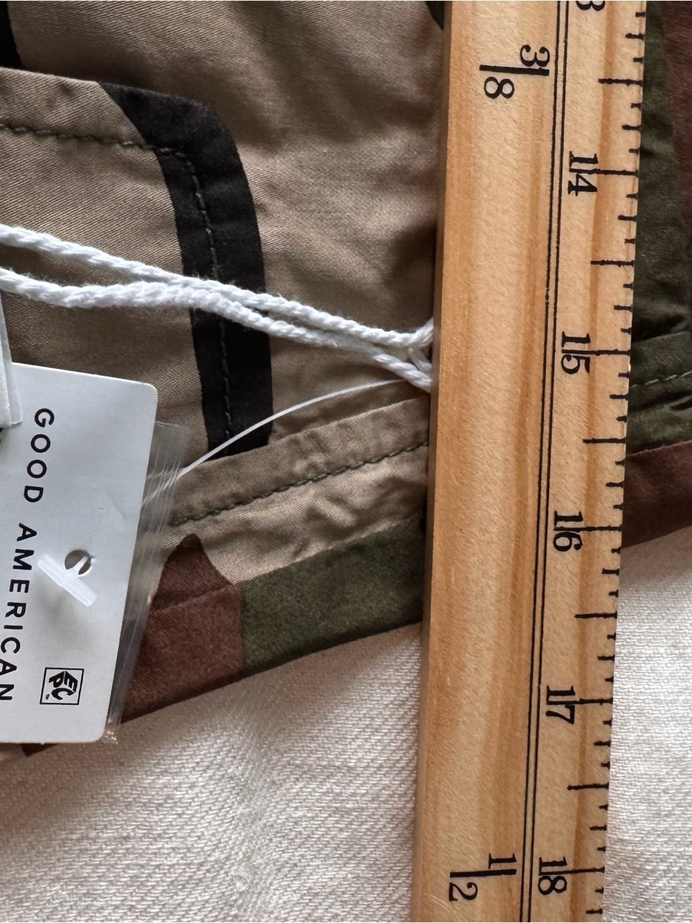 Good American Camo Cargo Pants Fatigue Green Size S NWT $139 - Picture 13 of 15